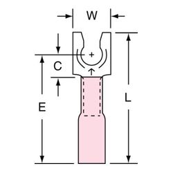 3M MH18-8FLK Scotchlok Locking Fork Heat Shrink Brazed Seam  - Micro Parts & Supplies, Inc.