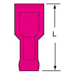 3M MNGI18-250DFIK Scotchlok Female Disconnect Nylon Fully Insulated w/Insulation Grip Butted Seam w/Interlocking Barrel  - Micro Parts & Supplies, Inc.