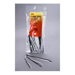 3M Miniature Cable Tie 06224, Natural, 4 in, 100 per bag