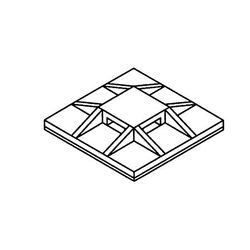 3M 6294 Cable Tie Base Adhesive Mount Natural/Nylon 3/4 in x 3/4 in - Micro Parts & Supplies, Inc.