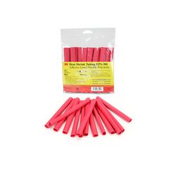 3M Heat Shrink Thin-Wall Flexible Polyolefin Adhesive-Lined Tubing EPS-300-1/2-Red, 1/2 in x 6 in pieces, 14 per bag, 10 per case