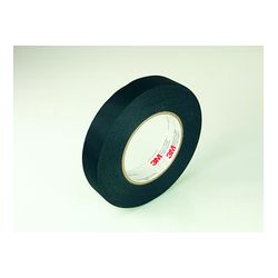 3M Acetate Cloth Tape 11-1/4"X72YDS, Black, 1/4 in x 72 yd (6,35 mm x 66 m), 144 per case