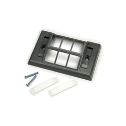 3M 0-00-51115-16129-2 Volition 6 Port Face Plate Bezel System Gray - Micro Parts & Supplies, Inc.