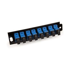 3M 0-00-51115-53611-3 SC SM Plate 8 Port with Couplings Black - Micro Parts & Supplies, Inc.