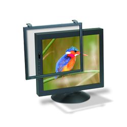 3M  EF200XXLB Anti-Glare/Radiation Computer Filter, Black Frame