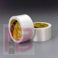 3M Scotch(R) Bi-Directional Filament Tape 8959 Clear, 48 in x 180 yd, 1 roll per case
