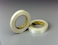 3M Scotch(R) Filament Tape 893 Clear Kut, 60 in x 60 yd, 1 roll per case