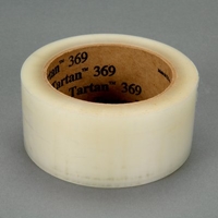 3M Tartan(TM) Box Sealing Tape 369 Clear Kut, 3-1/2 in x 3100 yd with Release Liner, 1 per case, Restricted to Sonoco