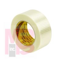 3M Scotch(R) Bi-Directional Filament Tape 8959 Transparent, 48 mm x 330 m, 6 rolls per case