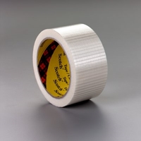 3M Scotch(R) Bi-Directional Filament Tape 8959 Transparent Kut, 72 mm x 330 m, 4 rolls per case