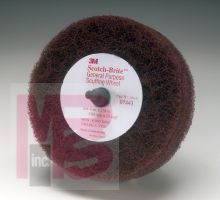 3M Scotch-Brite(TM) Roloc(TM) + General Purpose Scuffing Wheel 07443, 4 in x 1-1/8 in A VFN, 10 wheels per case