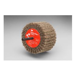 Click here to view larger image Scotch-Brite Cut and Polish Flap Brush, 3 in x 1-3/4 in x 1/4 in A MED, 10 per case