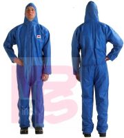 Click here to view larger image 3M Disposable Protective Coverall Safety Work Wear 4515-4XL-Blue 20/Case
