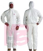 Click here to view larger image 3M Disposable Protective Coverall Safety Work Wear 4545-4XL 20/Case