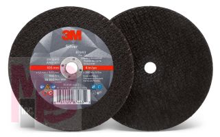 3M Silver Cut-Off Wheel 87463 T1 4 in x .050 in x 3/8 in 25 per inner 50 per case
