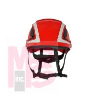 3M SecureFit Safety Helmet  X5005X-ANSI   Red  1Ea/Box  4 box/CS