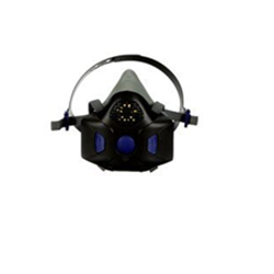 3M Secure Click Half Facepiece Reusable Respirator with Speaking Diaphragm HF-803SD Large