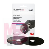 3M Cubitron II Cut-Off Wheel 33467  115 mm x 1 mm x 22.23 mm (4.5 in x .04 in x 7/8 in)  5 wheels per carton  6 cartons per case