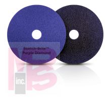 3M Scotch-Brite Purple Diamond Floor Pad Plus  27 in  5/case