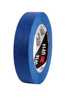 3M UV14 14-Day Industrial Multi-Surface Masking Tape Dark Blue 18 mm x 55 m - Micro Parts & Supplies, Inc.