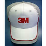 3M Logo Cap - White on Gray