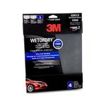 3M Wetordry Sandpaper, 03013, 1000 Grit, 9 in x 11 in, 4 sheets per pack, 40 packs per case