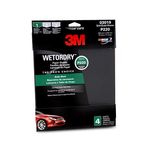 3M Wetordry Sandpaper, 03019, 9 in x 11 in, P220, 4 pack