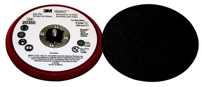 3M 20355 Hookit Low Profile Disc Pad 6 in x 3/8 in x 5/16-24 External - Micro Parts &amp; Supplies, Inc.