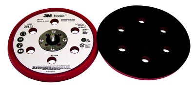 3M 25122 Hookit D/F Low Profile Disc Pad 6 in x 3/8 in x 5/16-24 External - Micro Parts &amp; Supplies, Inc.