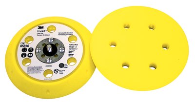 3M 5876 Hookit D/F Disc Pad 6 in x 3/4 in x 3/4 in CH 5/16-24 External 6 Holes - Micro Parts &amp; Supplies, Inc.