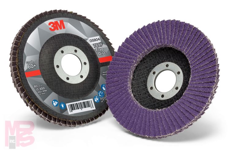 3M Flap Disc 769F 5904  T27  4 1/2 in x 7/8 in  60+  10 per case