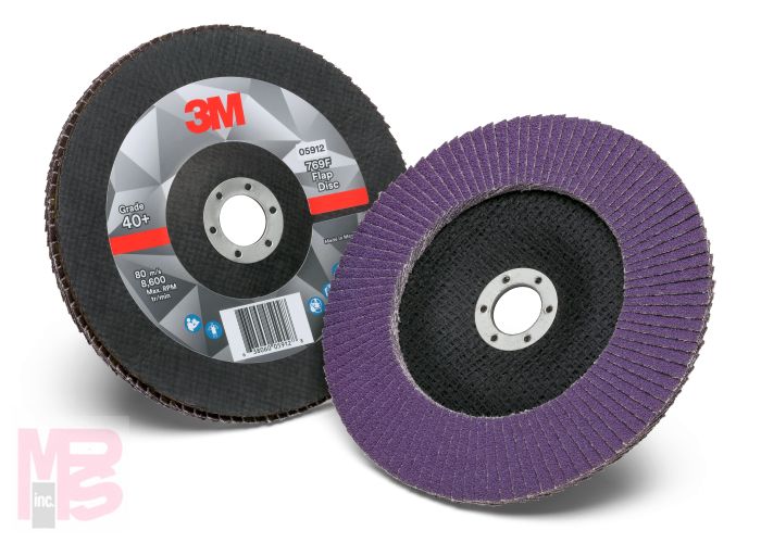 3M Flap Disc 769F 5912  T29  7 in x 7/8 in  40+  5 per case