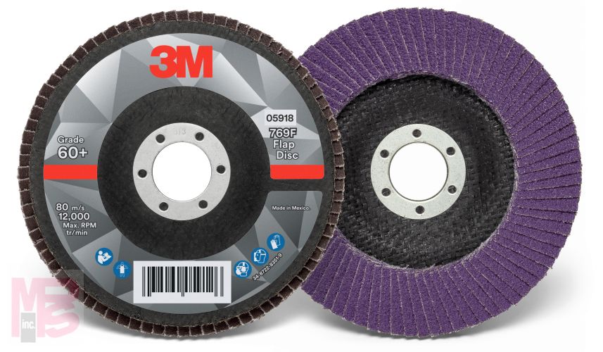 3M Flap Disc 769F 5918  T27  5 in x 7/8 in  60+  10 per case
