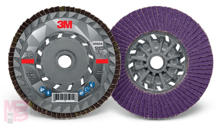 3M Flap Disc 769F 5934  T27 Quick Change  4 1/2 in x 5/8-11  60+  10 per case