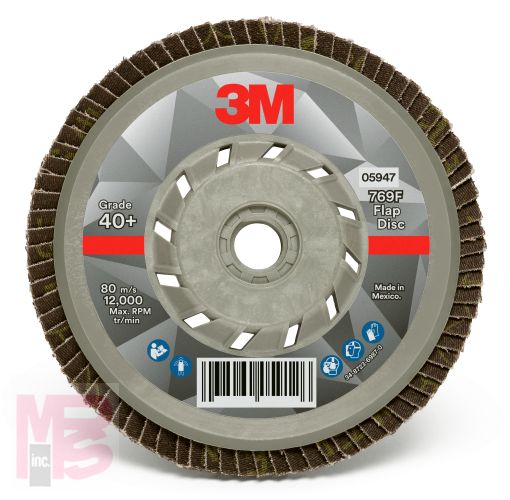 3M Flap Disc 769F 5948  T29 Quick Change  5 in x 5/8-11  60+  10 per case