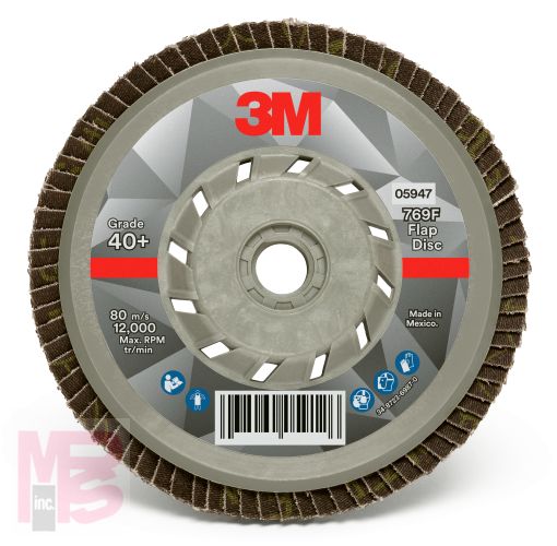 3M Flap Disc 769F 5948  T29 Quick Change  5 in x 5/8-11  60+  10 per case