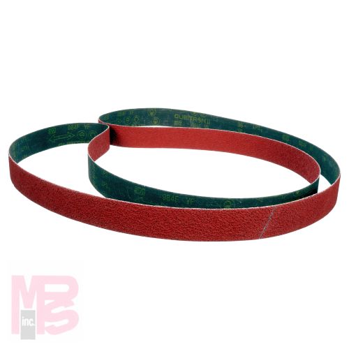 3M Cloth Belt 384F  Laplok  36 in x 75 in  120+ XF-weight  5 per case  Restricted