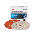 3M Red Abrasive Hookit Disc D/F, 01139, 6 in, P400, 50 discs per box, 6 boxes per case