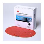 3M Red Abrasive Hookit Disc D/F, 01141, 6 in, P240, 50 discs per box, 6 boxes per case