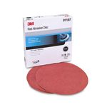 3M Red Abrasive Hookit Disc 316U, 01187, 6 in, P800, 50 discs per box, 6 boxes per case