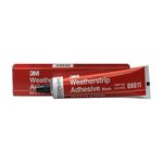 3M Weatherstrip Adhesive, 08011, Black, 5 oz tube, 6 per case