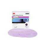 3M Purple Finishing Film Hookit Disc, 30669, 6 in, P1000, 50 discs per box, 4 boxes per case