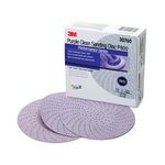 3M Purple Clean Sanding Hookit Disc 334U, 30760, 6 in, P800, 50 discs per box, 4 boxes per case
