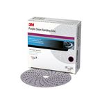 3M Purple Clean Sanding Hookit Disc 334U, 30761, 6 in, P600, 50 discs per box, 4 boxes per case
