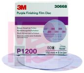 3M 30668 Purple Finishing Film Hookit Disc 6 in P1200 - Micro Parts &amp; Supplies, Inc.