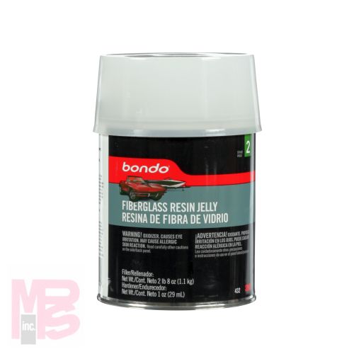 3M Bondo Fiberglass Resin Jelly  00432ES  1 Quart  2 per case