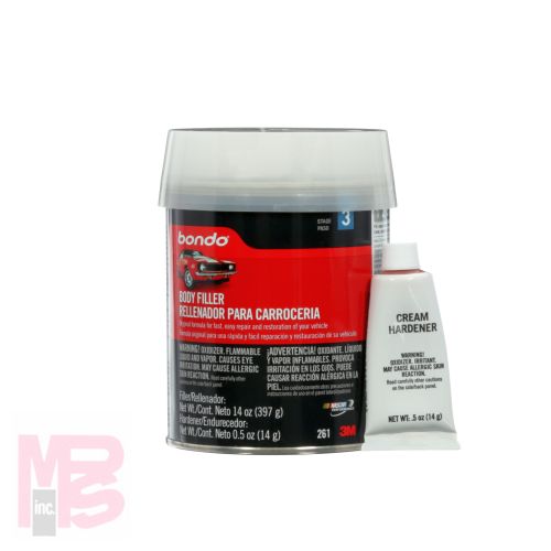 3M Bondo Body Filler  00261ES  14 fl. oz.