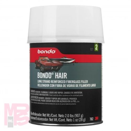 3M Bondo Hair Long Strand Fiberglass Reinforced Filler  00762ES  1 Quart  4 per case