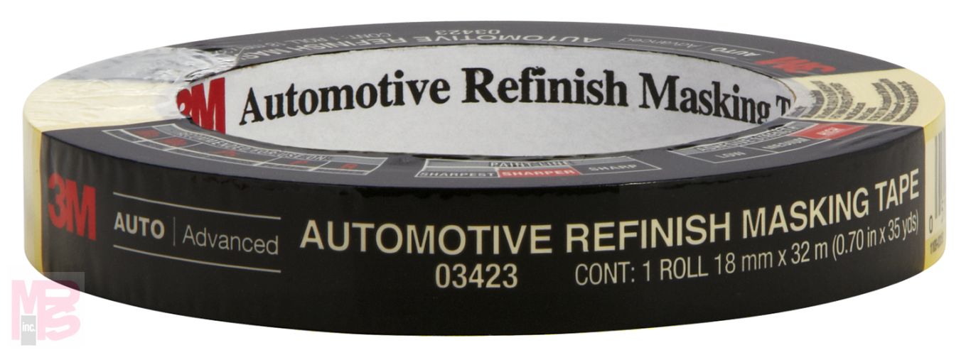 3M Automotive Refinish Masking Tape 3423  18 mm x 32 m