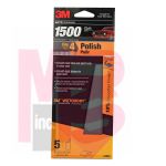 3M Wetordry Sandpaper 3002 1500 Grit 3 2/3 inch x 9 inch